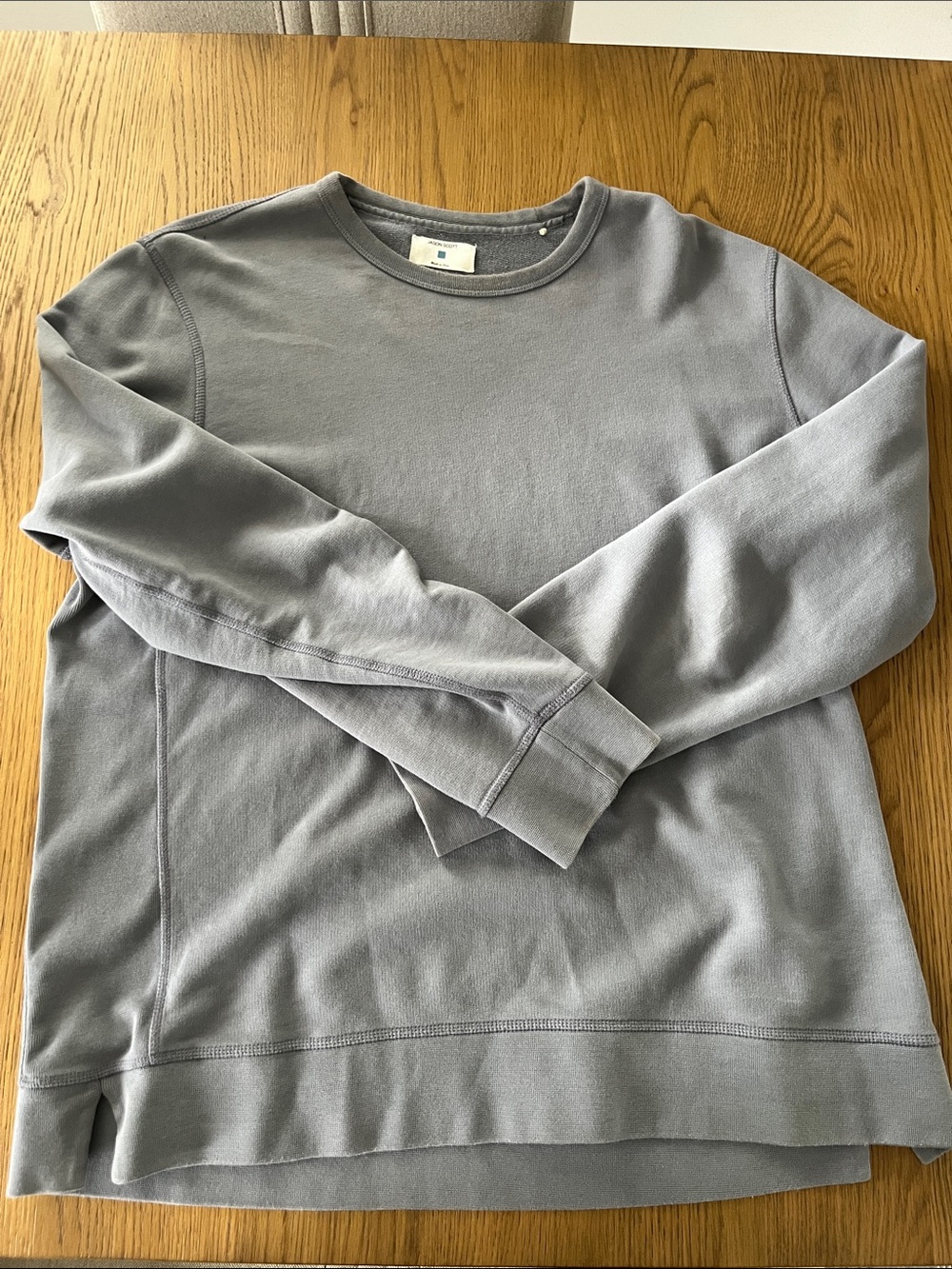 Jason Scott Crewneck Sweatshirt in light blue